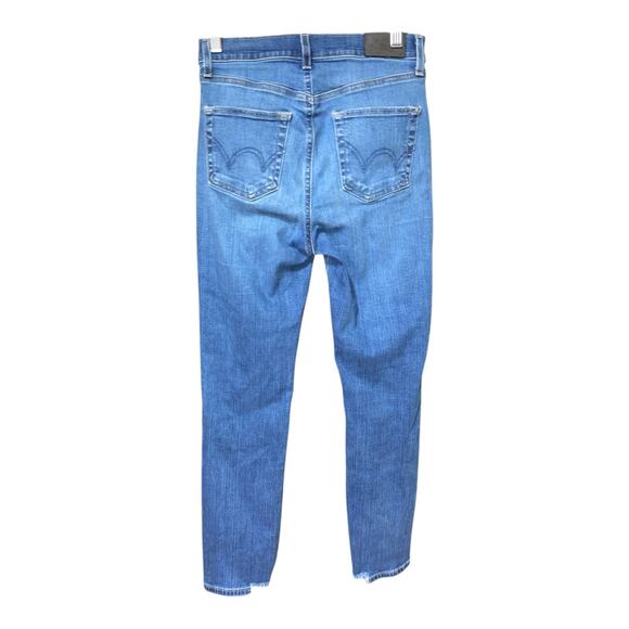 Edwin Women's Juniors Blue Skinny Jeans 10" High Rise size 25 length 26” - Picture 2 of 8